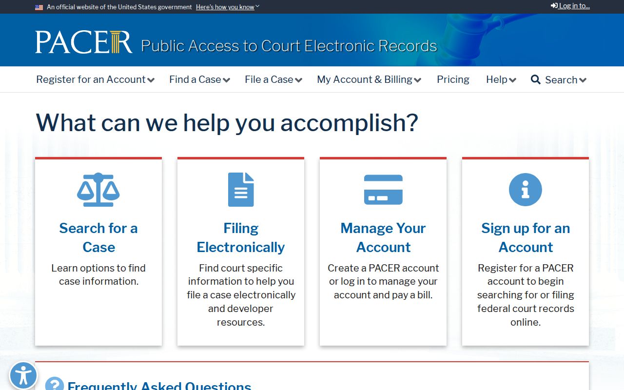 PACER search for federal criminal court cases from Todd County